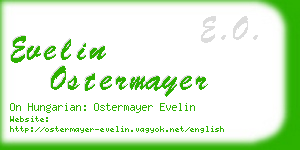 evelin ostermayer business card